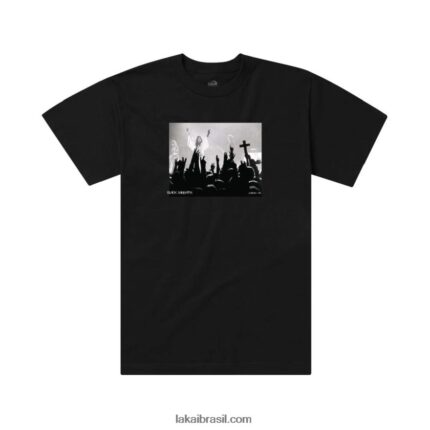 camiseta com foto do passeio sabático preto 48880R343 Lakai