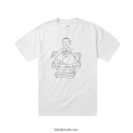 camiseta doomsayers corp world branco 48880R339 Lakai