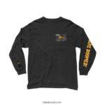 camiseta doomsayers shake flare ls preto 48880R336 Lakai