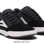 Crianças de Brighton camurça preta/branca 48880R115 Lakai