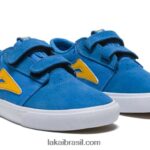 crianças grifos camurça azul marroquina 48880R127 Lakai