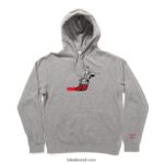 david flores brush pullover capuz urze cinza 48880R355 Lakai