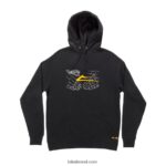 Doomsayers agitam o pulôver flare preto 48880R354 Lakai
