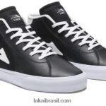 flaco 2 meados couro preto/branco 48880R30 Lakai