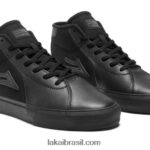 flaco 2 meados couro preto/preto 48880R29 Lakai