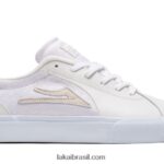 flaco 2 sapatos de skate de couro branco 48880R241 Lakai