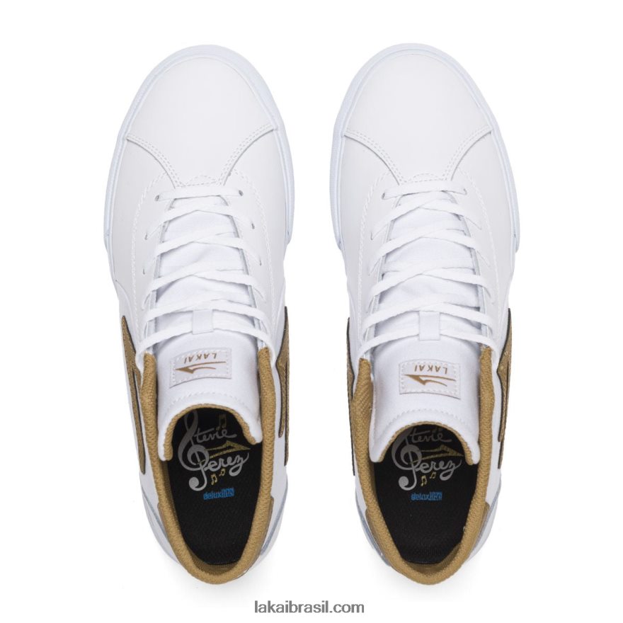 flaco 2 tênis de skate de couro médio branco 48880R238 Lakai - Image 2