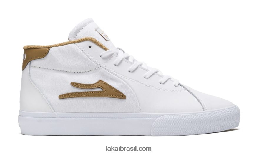 flaco 2 tênis de skate de couro médio branco 48880R238 Lakai - Image 1
