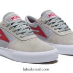 Manchester camurça cinza/vermelha 48880R89 Lakai