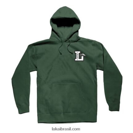 moletom com capuz letterman verde alpino 48880R141 Lakai