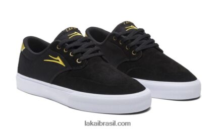 Riley 3 camurça preta/dourada 48880R25 Lakai