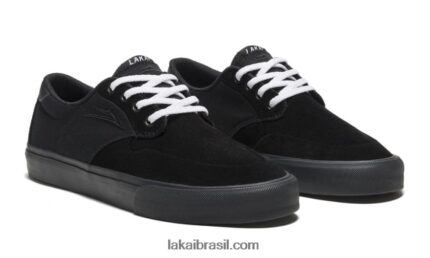 Riley 3 camurça preta/preta 48880R19 Lakai