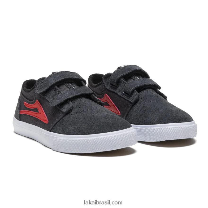 sapatos de skate de chama de carvão para crianças griffin cinza 48880R171 Lakai - Image 3
