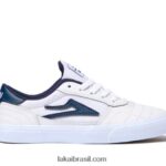sapatos de skate de couro cambridge kids branco 48880R176 Lakai