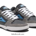 telford baixo camurça cinza/ciano 48880R49 Lakai