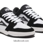telford baixo camurça preta/branca 48880R51 Lakai