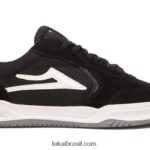tênis de skate atlântico preto 48880R303 Lakai