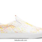 tênis de skate em lona porous walker owen vlk splatter branco 48880R256 Lakai