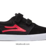 tênis de skate infantil griffin flame preto 48880R169 Lakai